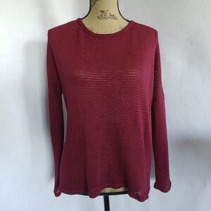 Alya Mesh Oversized Shirt Hi Low Top